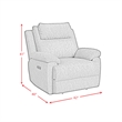 Guston P2 Recliner zero gravity memory foam in Explore Charcoal