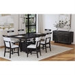 Pinnacle 7PC Counter Height Dining Set in Charcoal Table and Six Chairs