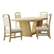 Woodridge 5PC Standard Height Dining Set in Natural Table and Four Chairs