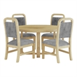 Woodridge 5PC Standard Height Dining Set in Natural Table and Four Chairs