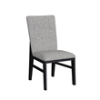 Megan 5PC Standard Height Dining Set in Black Table and Four Chairs