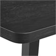 Canal 5PC Standard Height Dining Set in Black Rectangular Table and Four Chairs