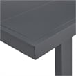 Fresca 6PC Standard Height Dining Set in Dark Grey Table  Four Chairs and Bench