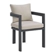 Fresca 6PC Standard Height Dining Set in Dark Grey Table  Four Chairs and Bench