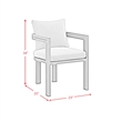 Fresca 6PC Standard Height Dining Set in Dark Grey Table  Four Chairs and Bench