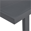 Fresca 7PC Standard Height Dining Set in Dark Grey Table and Six Chairs