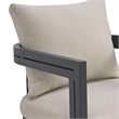 Fresca 7PC Standard Height Dining Set in Dark Grey Table and Six Chairs