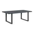 Fresca 7PC Standard Height Dining Set in Dark Grey Table and Six Chairs