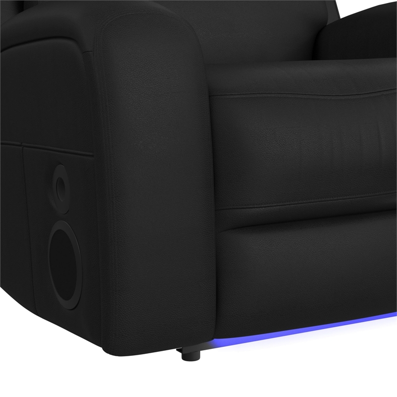Epitome P3 Power Glider Recliner W Heat Massage W wireless charger in AlineBlack