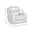 Epitome P3 Power Glider Recliner W Heat Massage W wireless charger in AlineBlack