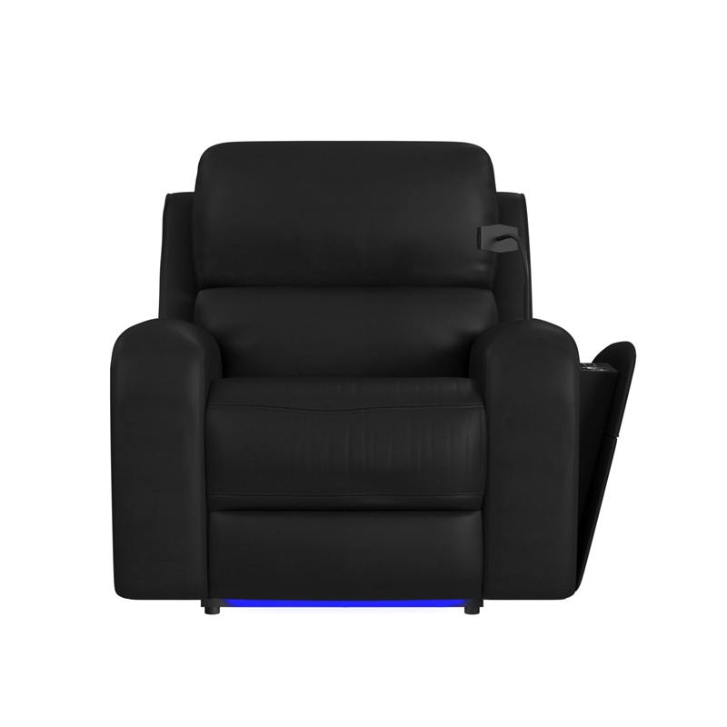 Epitome P3 Power Glider Recliner W Heat Massage W wireless charger in AlineBlack