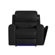 Epitome P3 Power Glider Recliner W Heat Massage W wireless charger in AlineBlack