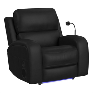 Epitome P3 Power Glider Recliner W Heat Massage W wireless charger in AlineBlack