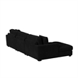 Mesa 3PC Sectional Set with LHF Chaise in Steno Black