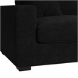 Mesa 3PC Sectional Set with RHF Chaise in Steno Black