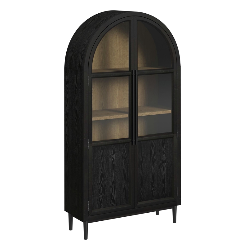 Picket House Furnishings Europa Bookcase in Flat Black