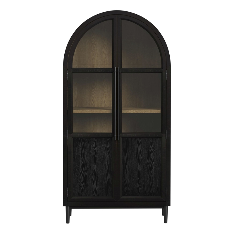 Picket House Furnishings Europa Bookcase in Flat Black