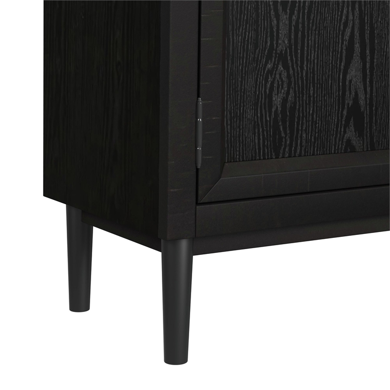 Picket House Furnishings Europa Bookcase in Flat Black
