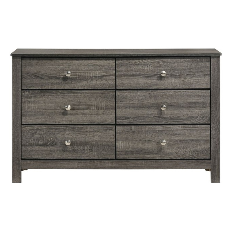 Picket House Furnishings Santino 6-Drawer Dresser in Grey