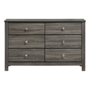 Picket House Furnishings Santino 6-Drawer Dresser in Grey