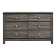 Picket House Furnishings Santino 6-Drawer Dresser in Grey