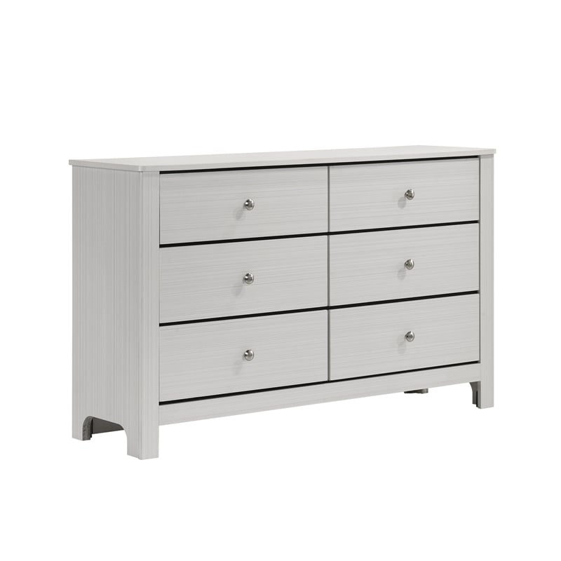 Picket House Furnishings Santino 6-Drawer Dresser in White