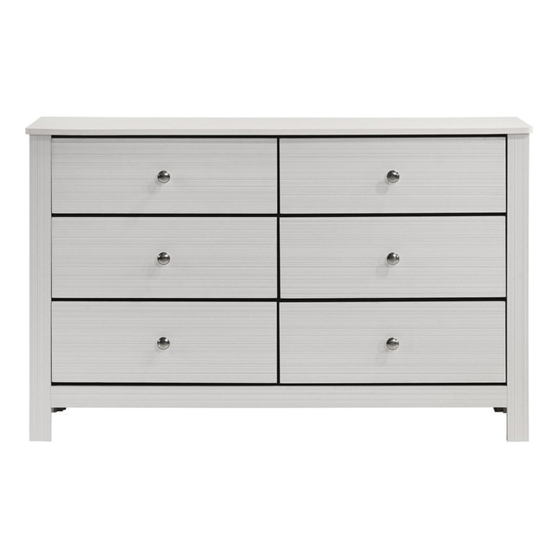 Picket House Furnishings Santino 6-Drawer Dresser in White