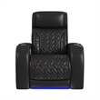 Picket House Furnishings Ascend P3 Recliner w/ wireless charger pocket in Black