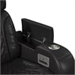 Picket House Furnishings Ascend P3 Loveseat w/  wireless charger pocket in Black