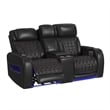 Picket House Furnishings Ascend P3 Loveseat w/  wireless charger pocket in Black