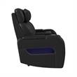 Picket House Furnishings Ascend P3 Loveseat w/  wireless charger pocket in Black