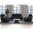 Picket House Furnishings Ascend P3 Sofa with Multi function in Jett Black/Red