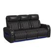 Picket House Furnishings Ascend P3 Sofa with Multi function in Jett Black/Red