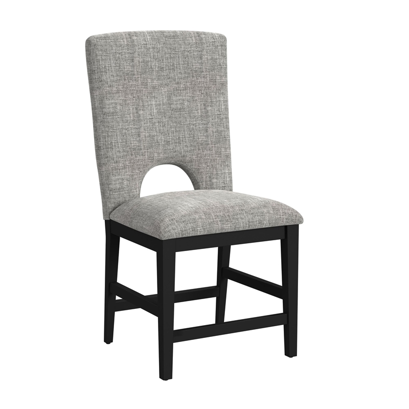 Picket House Furnishings Salem Counter Side Chair with Grey/Black (Set of 2)