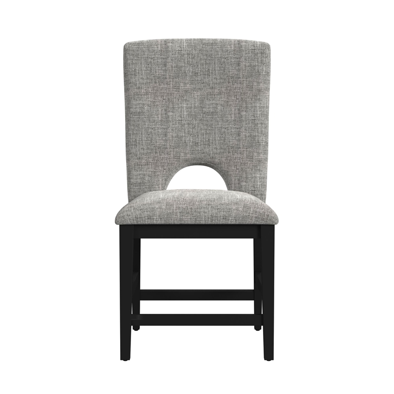 Picket House Furnishings Salem Counter Side Chair with Grey/Black (Set of 2)