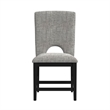 Picket House Furnishings Salem Counter Side Chair with Grey/Black (Set of 2)