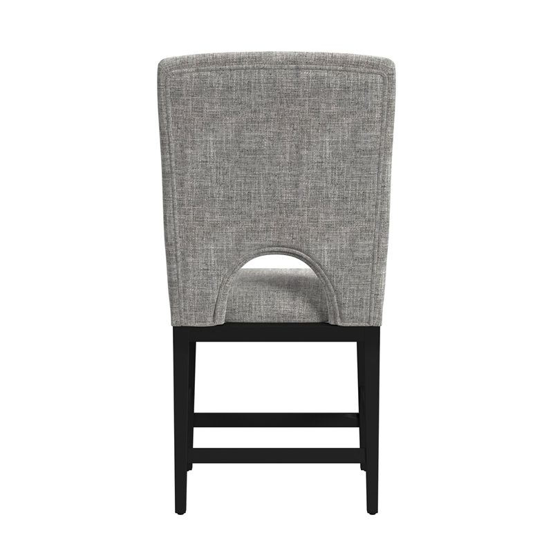 Picket House Furnishings Salem Counter Side Chair with Grey/Black (Set of 2)