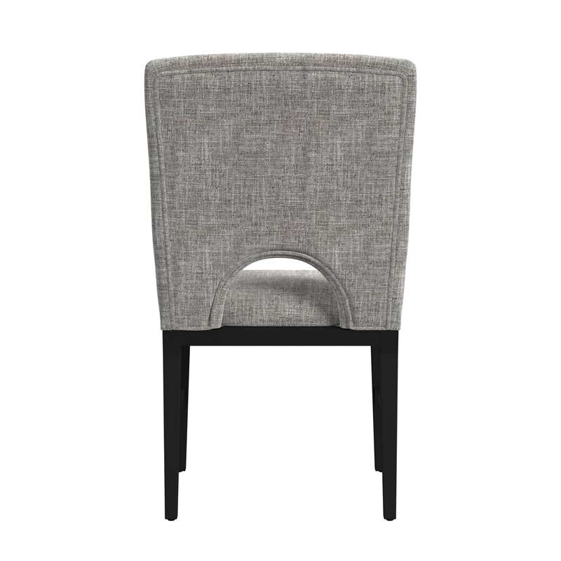 Picket House Furnishings Salem Dining Side Chair with Grey/Black (Set of 2)