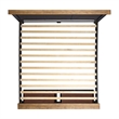 Picket House Furnishings Johnshaven  King Storage Bed in Espresso & Brown