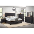 Picket House Furnishings Johnshaven Nightstand w/ Charger&Sensor Light -Espresso