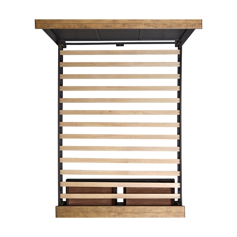 Picket House Furnishings Johnshaven  Queen Storage Bed in Espresso & Brown