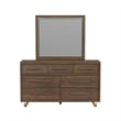 Picket House Furnishings Perth Dresser and Mirror Set with LED in Brown