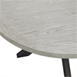 Picket House Furnishings Edge Round Dining Table with Light Grey Top in Espresso