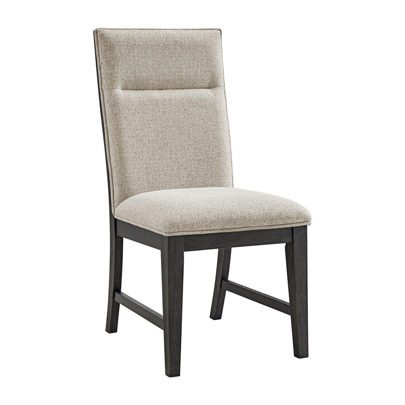 Picket House Furnishings Edge Dining Chair with Light Grey/Espresso (Set of 2)