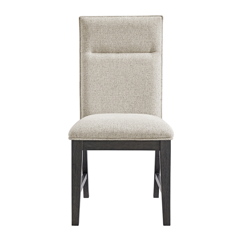 Picket House Furnishings Edge Dining Chair with Light Grey/Espresso (Set of 2)