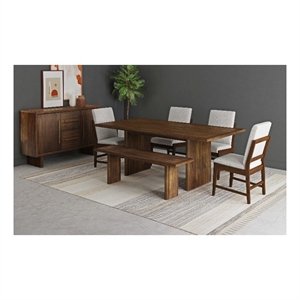 Picket House Furnishings Perth Dining Bench in Brown