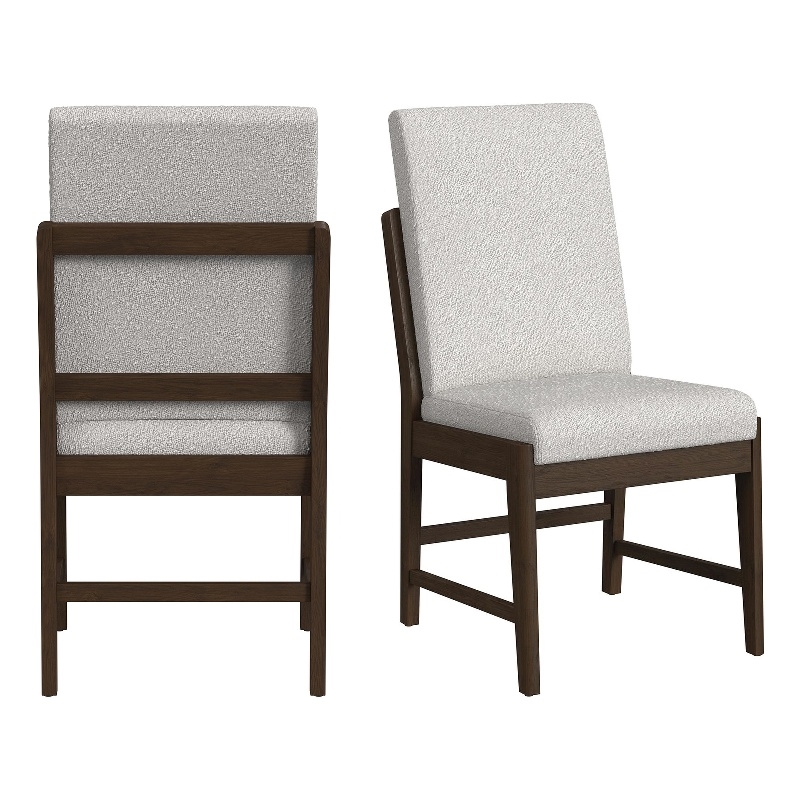 Picket House Furnishings Perth Dining Side Chair with Beige/Brown (Set of 2)
