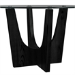 Picket House Furnishings Salem 5PC Height Round Glass Dining Set in Black