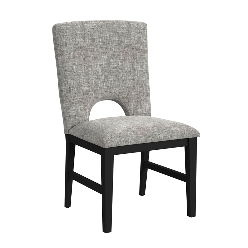 Picket House Furnishings Salem 5PC Standard Height Round Dining Set in Black