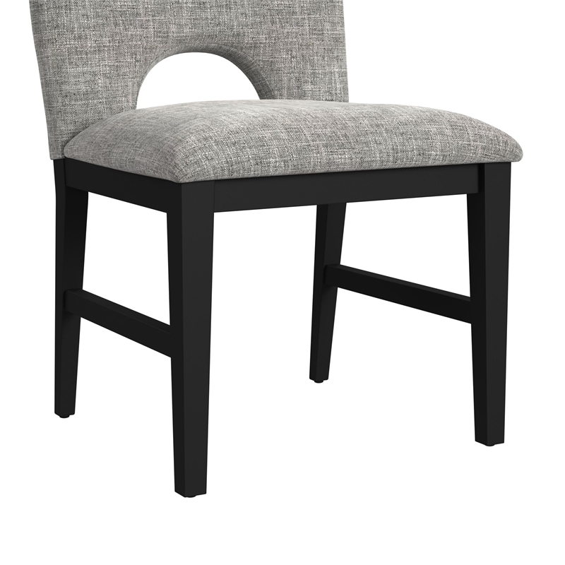 Picket House Furnishings Salem 5PC Standard Height Round Dining Set in Black